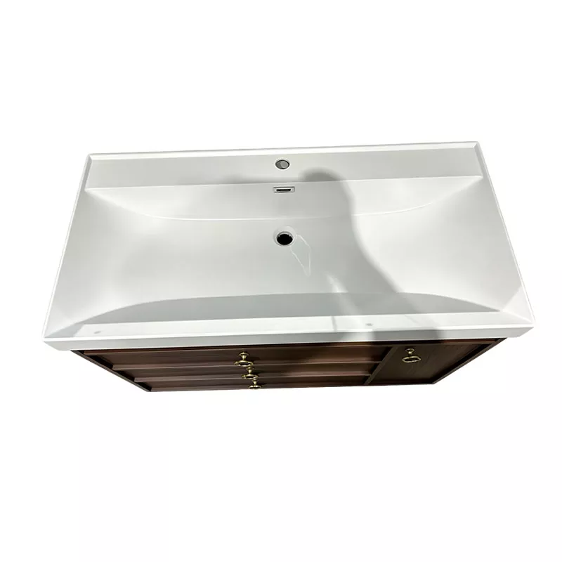 Bồn rửa phòng tắm có mặt bàn tối giản hiện đại