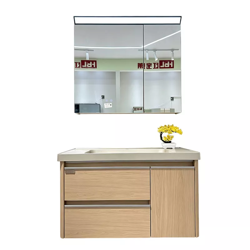 Bàn trang điểm phòng tắm bằng gỗ nguyên khối nhiều lớp dành cho dân dụng